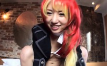 Pretty Japanese Cosplayer Fucked And Creampied By Old Man