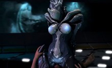 3D Creepy Alien Girl Rides Human Dick!