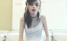 This Hot Young Chick Takes Off Her Shirt To Reveal Her Sexy