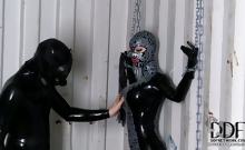 Latex Lucy Chained & Fucked