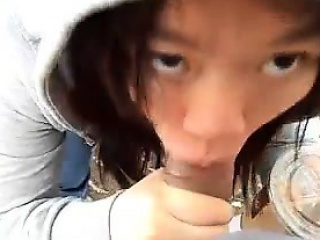 Public blow job my Asian Teen GF Nori