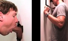 Blonde Gay Fellating Giant Dick On Gloryhole