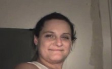Brunette Street Walking Crack Whore Getting Face Fucked