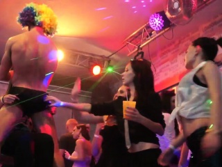 European party babes sucking strippers cocks