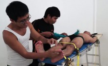 Asian Boy Lance Tied and Tickled