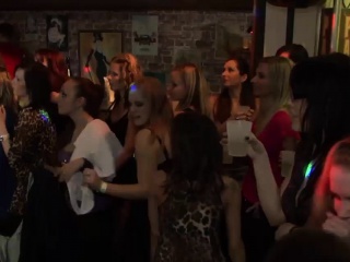 Amazing beauties give blowjobs at a party