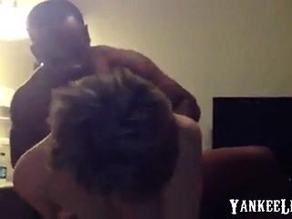 Sexy short-haired mature gets BBC in her ass