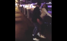 Russian Couple Fuck On The Street