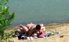 Real Teen Couple on German Beach Voyeur Fuck by Stranger