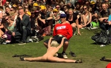 Fully Nude Lapdance In Front Of A Crowd