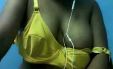 Busty Indian babe on webcam