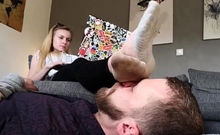 emmyfeetandsocks - Sometimes I Take My Bf as a Footrest Bc