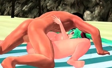 Mmd - Hatsune Miku Beach Orgy