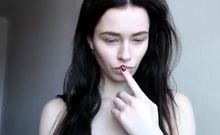 Cute amateur webcam teen girl toying pussy on webcam