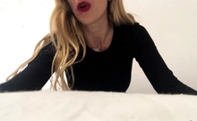 Webcam masturbation very hot blonde teen cum show on webcam