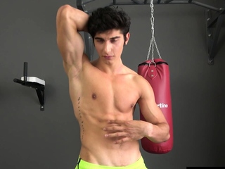 Hot muscular boy with hard abs EastBoys