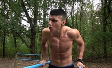 EastBoys Sexy muscle twink boy Jared Shaw flexing