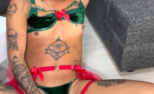 Solo ladyboy masturbation