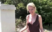 Deutscher Amateur-Blowjob im Auto fhrt zu einer Gesichtsbeh