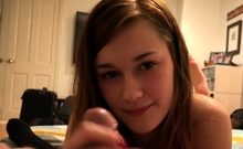 Hot amateur teen blowjob and fuck