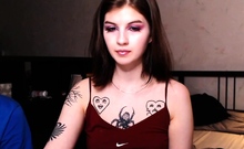 Hottest brunette solo webcam masturbation 2
