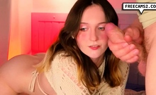 Pretty Gal Blowjobs Her BF and Gets Doggystyled