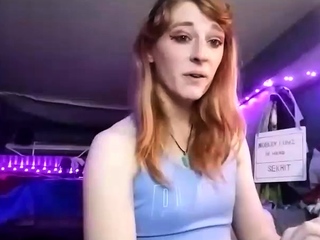 Big Tits Tranny Jerking her Big Hard Cock
