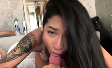 Japanese blowjob and handjob