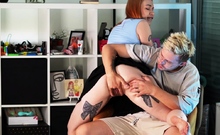 Cleaning Gets Her Mad, I Offer Sex And Pound Her Good