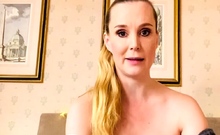 Small titted blond stunner Sarah Peachez masturbating