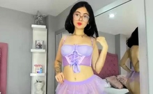 Amateur Asian teen sucks this big hard cock