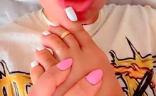 Webcam Amateur Tasha Sky Entertains A Voyeurs Foot Fetish W