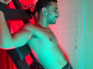 Hot Dude Tries On The Tickling Rack