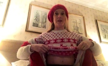 British blonde milf Jane Bond solo masturbation