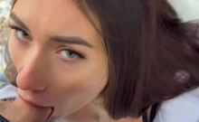 Blonde Blowjob Babe Performs A Sloppy POV Cocksucking