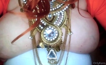 Great Big Boobs On Masturbating Redhead