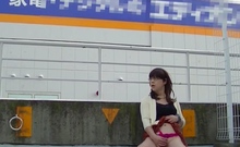 Outdoor Flashing with Japanese Crossdresser
