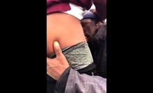 Older Black Man Sucks My Cock Outdoors for Cash