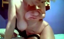 Huge Hanging Breasts on Webcam MILF