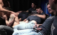 Adam Snow leads the group to fuck Zander Woods