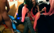 Mind Blowing Interracial Group Sex