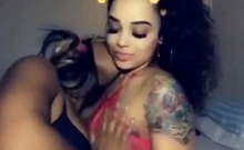 Ebony Amateur Lesbians Kissing And Squirting