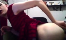 Twink Crossdresser Cums Hard