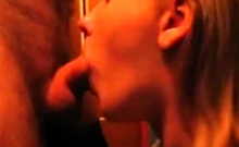 Blonde Amateur's Blowjob Ends With Cum In Her Mouth