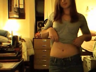 College Girl's Steamy Webcam Striptease