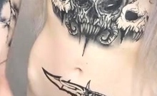 Miss Jezebel Fully Nude Standing Masturbation In The