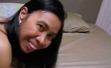 Amateur Thai In Stockings Blows And Rides A White Bull